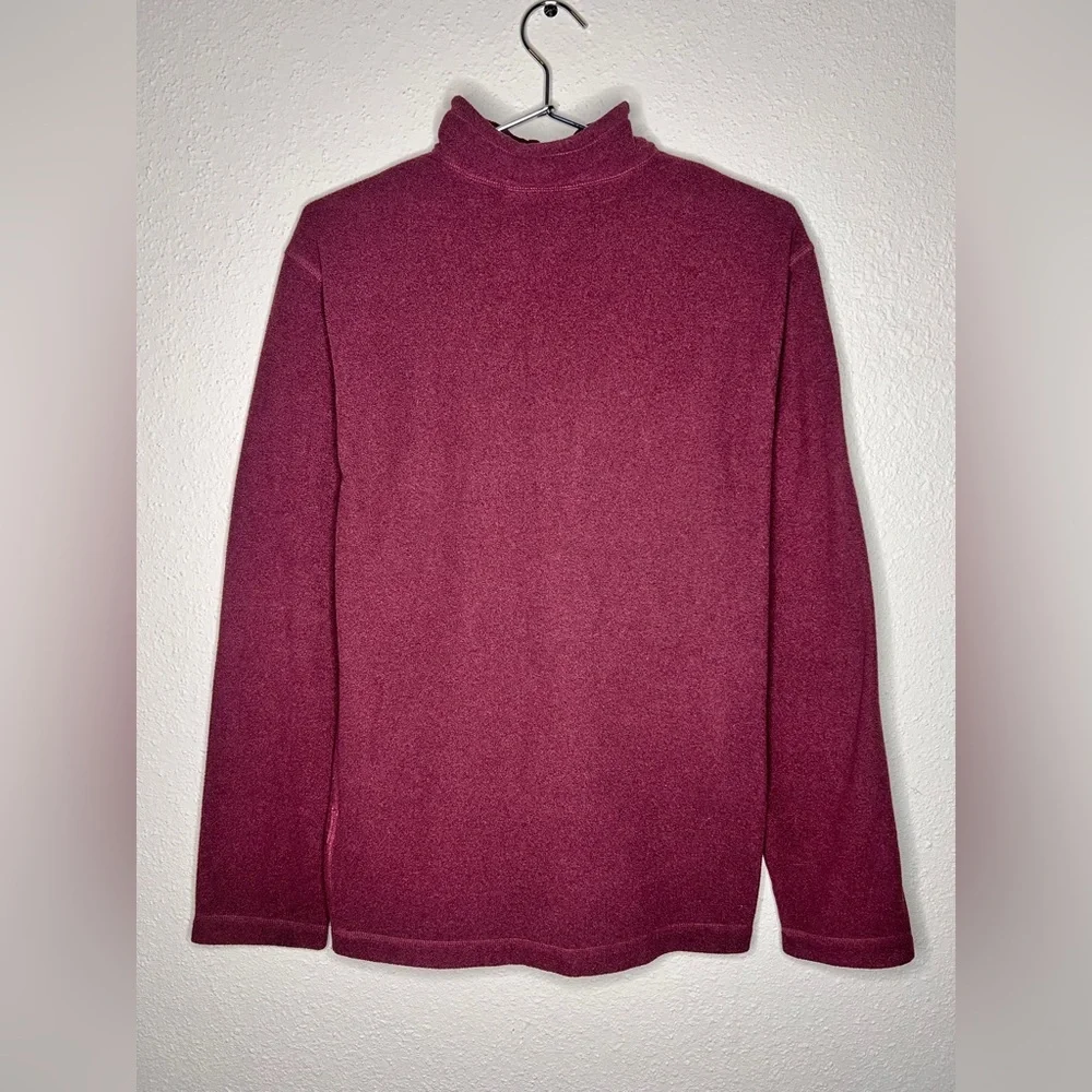 The North Face Men's Maroon Zip-Up Sweater - Picture 2 of 5